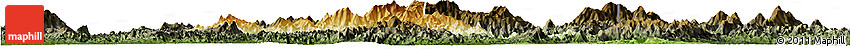 Physical Horizon Map of Yongfu, darken