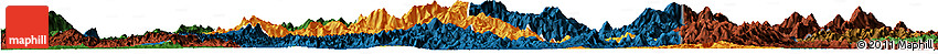 Political Horizon Map of Yongfu, darken