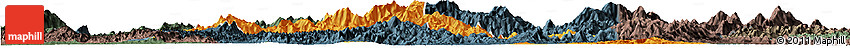 Political Horizon Map of Yongfu, darken, semi-desaturated