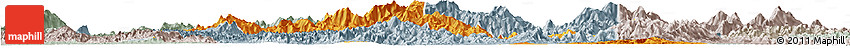 Political Horizon Map of Yongfu, lighten, semi-desaturated