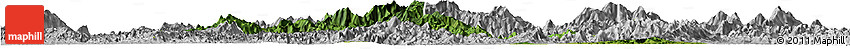 Satellite Horizon Map of Yongfu, lighten, desaturated Satellite Horizon Map of Yongfu, lighten, desaturated