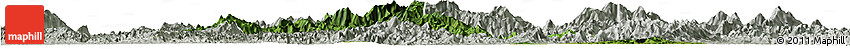 Satellite Horizon Map of Yongfu, lighten, semi-desaturated