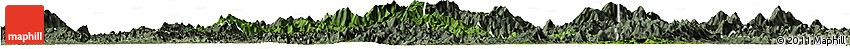 Satellite Horizon Map of Yongfu, semi-desaturated