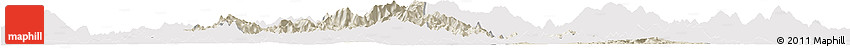Shaded Relief Horizon Map of Yongfu, cropped outside