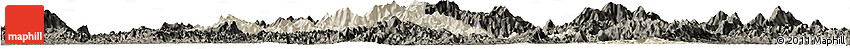Shaded Relief Horizon Map of Yongfu, darken Shaded Relief Horizon Map of Yongfu, darken