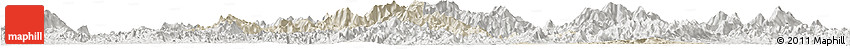 Shaded Relief Horizon Map of Yongfu, lighten, semi-desaturated Shaded Relief Horizon Map of Yongfu, lighten, semi-desaturated