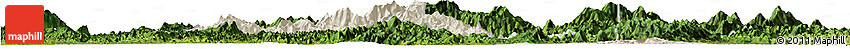 Shaded Relief Horizon Map of Yongfu, satellite outside