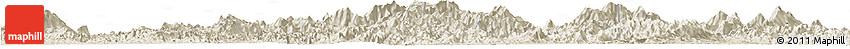 Shaded Relief Horizon Map of Yongfu