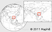 Blank Location Map of Yongfu, within the entire country