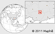 Blank Location Map of Yongfu, highlighted country