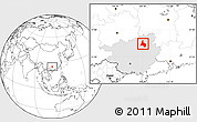 Blank Location Map of Yongfu, highlighted parent region