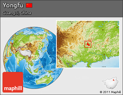 Physical Location Map of Yongfu