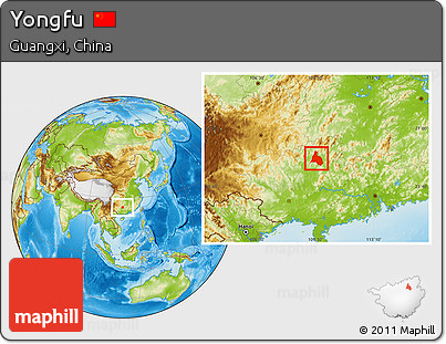 Physical Location Map of Yongfu