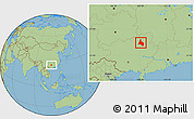 Savanna Style Location Map of Yongfu
