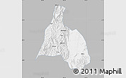 Gray Map of Yongfu, single color outside