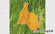 Political Map of Yongfu, satellite outside