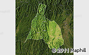 Satellite Map of Yongfu, darken