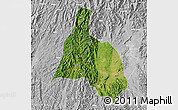 Satellite Map of Yongfu, lighten, desaturated