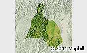 Satellite Map of Yongfu, lighten