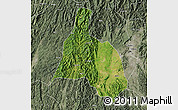 Satellite Map of Yongfu, semi-desaturated