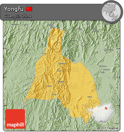 Savanna Style Map of Yongfu