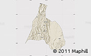Shaded Relief Map of Yongfu, cropped outside