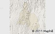Shaded Relief Map of Yongfu, lighten