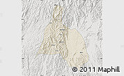 Shaded Relief Map of Yongfu, lighten, semi-desaturated