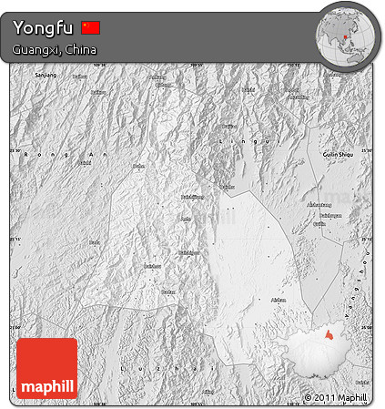 Silver Style Map of Yongfu