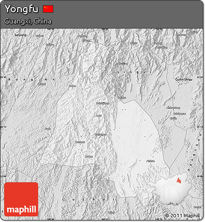 Silver Style Map of Yongfu
