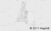 Silver Style Map of Yongfu, single color outside