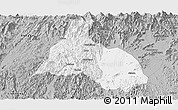 Gray Panoramic Map of Yongfu