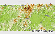 Physical Panoramic Map of Yongfu