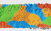 Political Panoramic Map of Yongfu