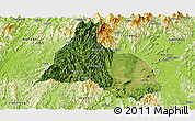 Satellite Panoramic Map of Yongfu, physical outside
