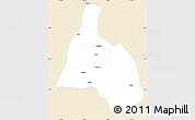 Classic Style Simple Map of Yongfu, single color outside