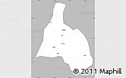 Gray Simple Map of Yongfu, cropped outside