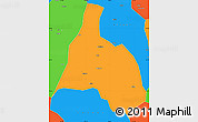 Political Simple Map of Yongfu