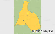 Savanna Style Simple Map of Yongfu, cropped outside