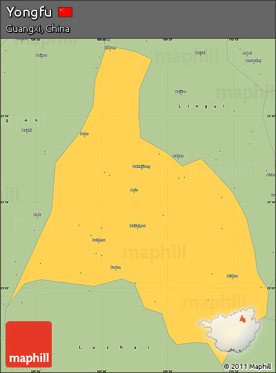 Savanna Style Simple Map of Yongfu