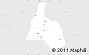 Silver Style Simple Map of Yongfu, single color outside