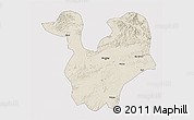 Shaded Relief 3D Map of Yongning, cropped outside