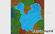 Political Map of Yongning, darken