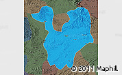 Political Map of Yongning, darken, semi-desaturated