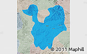 Political Map of Yongning, lighten, semi-desaturated
