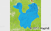 Political Map of Yongning, physical outside