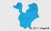 Political Map of Yongning, single color outside