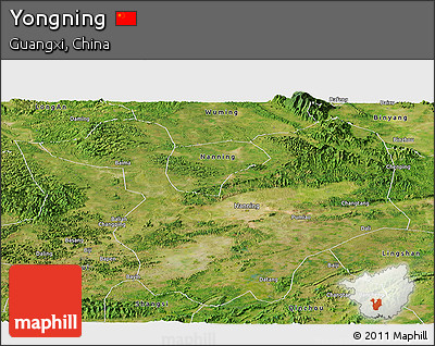 Satellite Panoramic Map of Yongning