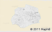Classic Style 3D Map of Anlong, single color outside