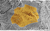 Physical 3D Map of Anlong, desaturated